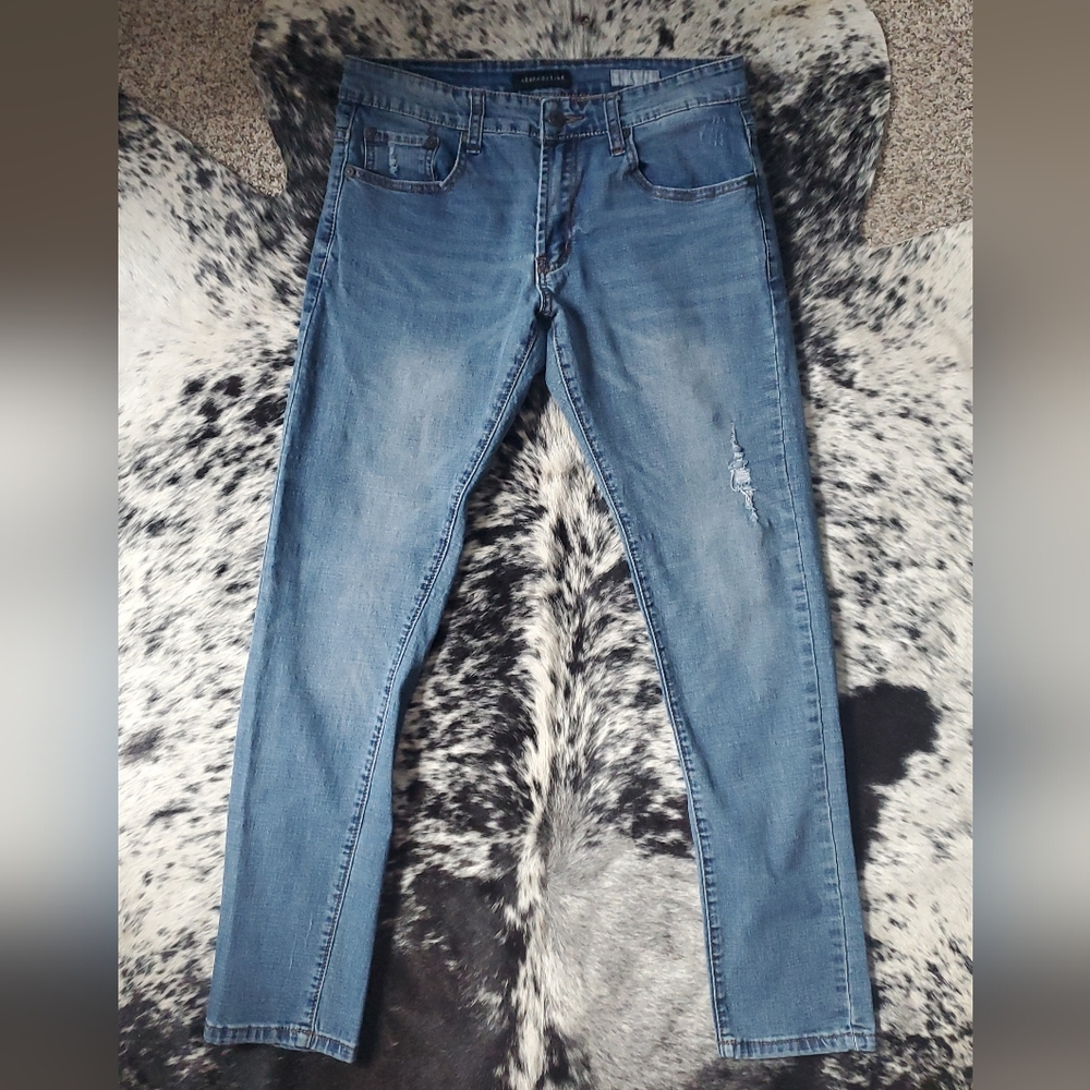 Aeropostale Medium Blue Skinny Jeans